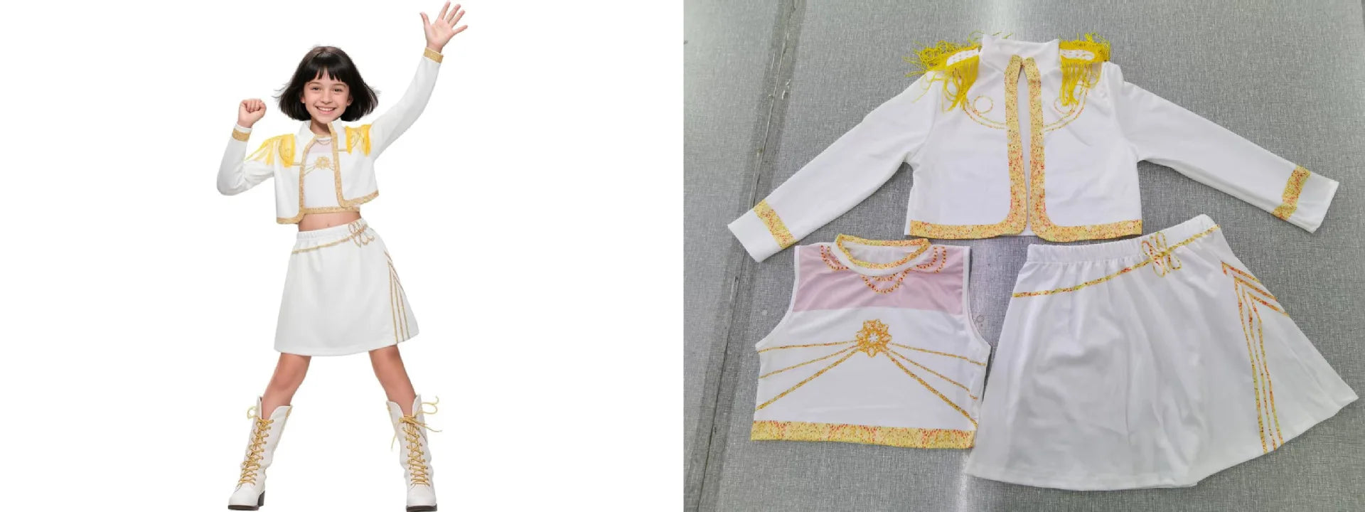 ✨ Mode Gedrucktes Kinder-Set – Cosplay & Party Outfit für Mädchen ✨