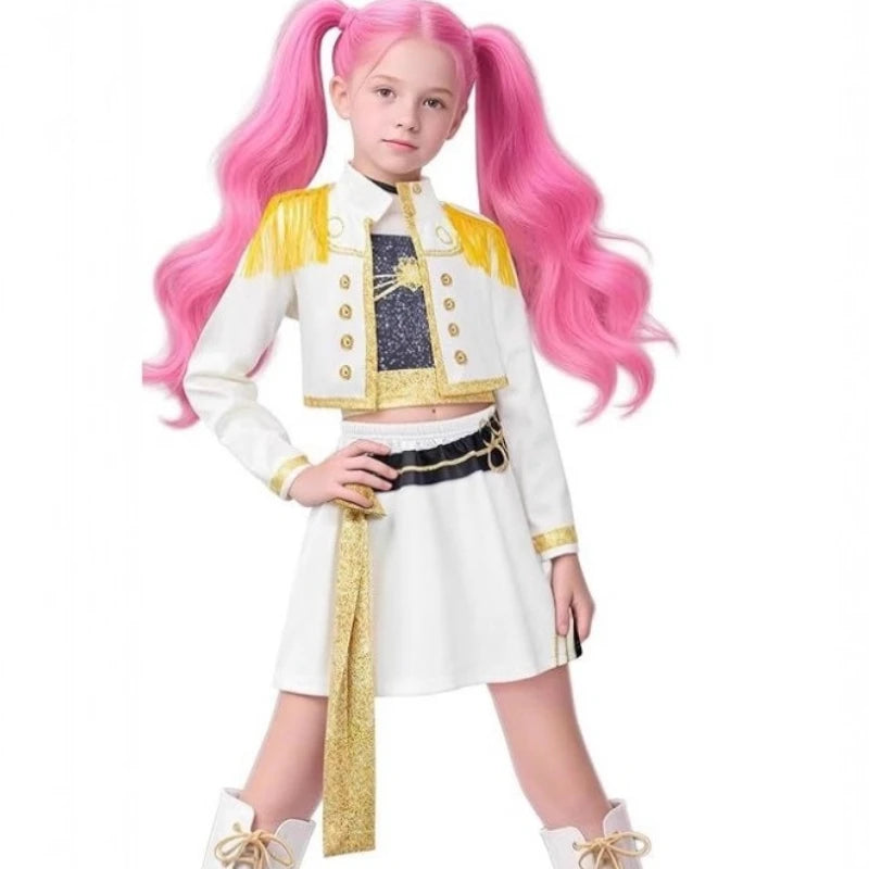 ✨ Mode Gedrucktes Kinder-Set – Cosplay & Party Outfit für Mädchen ✨
