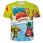 🦸‍♂️ SuperZings Kinder T-Shirt – Buntes Anime & Spiel Streetwear Shirt für Jungen & Mädchen