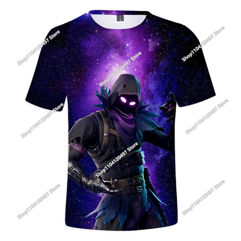 🔥 Fortnite 3D Kinder T-Shirt – Battle Royale Hero Shirt für Jungen & Mädchen
