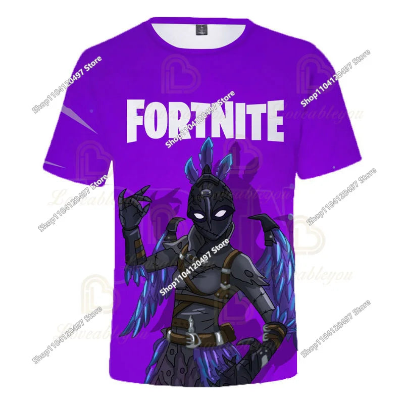 🔥 Fortnite 3D Kinder T-Shirt – Battle Royale Hero Shirt für Jungen & Mädchen
