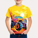 🏍️ 3D Motorrad Kinder T-Shirt – Cooles Sommer Kurzarm Shirt für Jungen