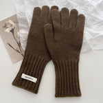 🍁 Unisex Touchscreen-Handschuhe aus 100 % Wolle – Warme Strickhandschuhe🧤