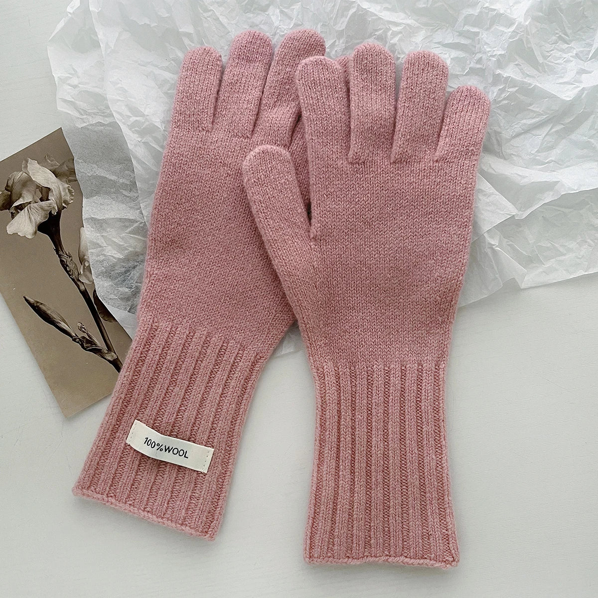 🍁 Unisex Touchscreen-Handschuhe aus 100 % Wolle – Warme Strickhandschuhe🧤