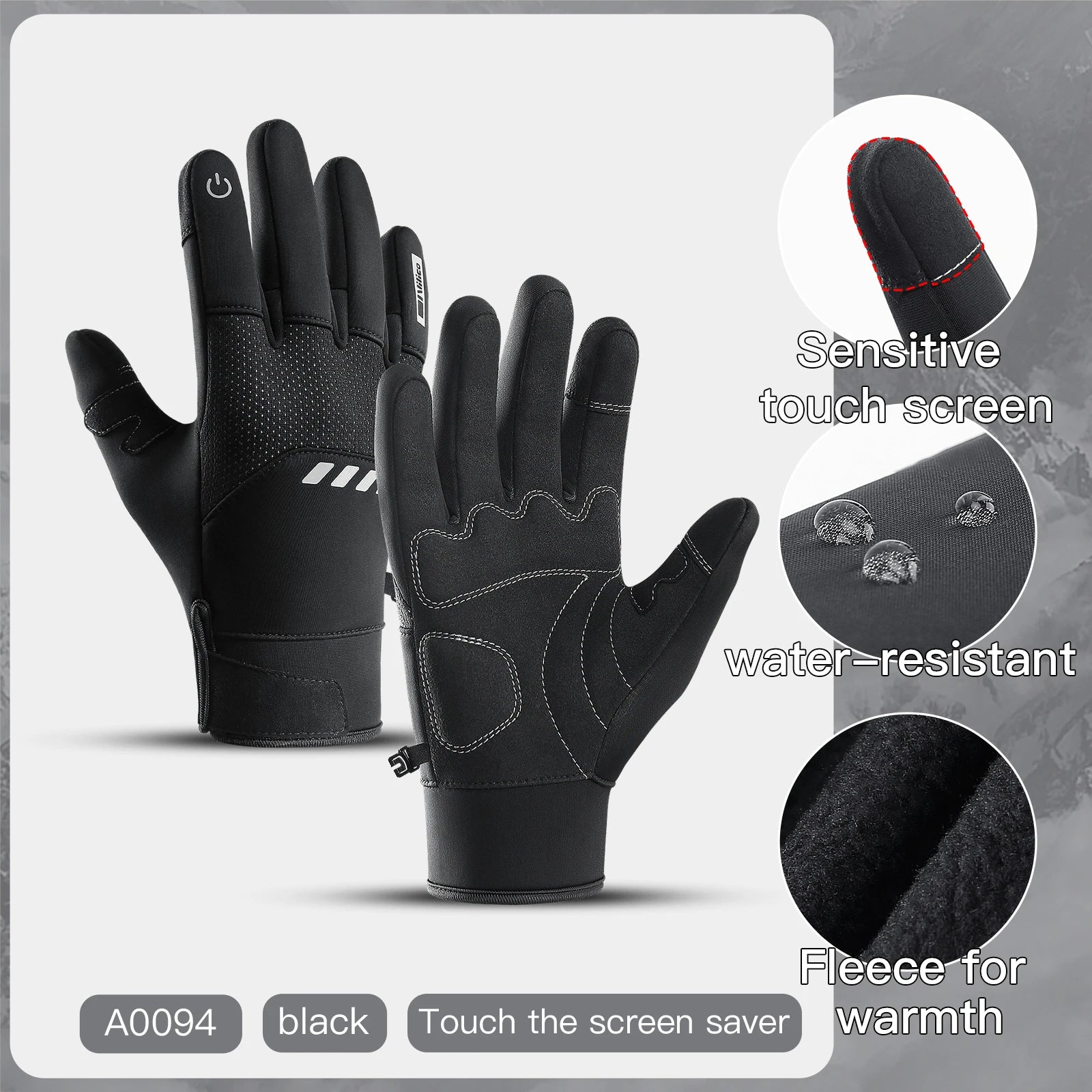 🧤 Unisex Touchscreen-Winterhandschuhe – Warme, rutschfeste Sporthandschuhe für Ski, Rad & Outdoor🏂
