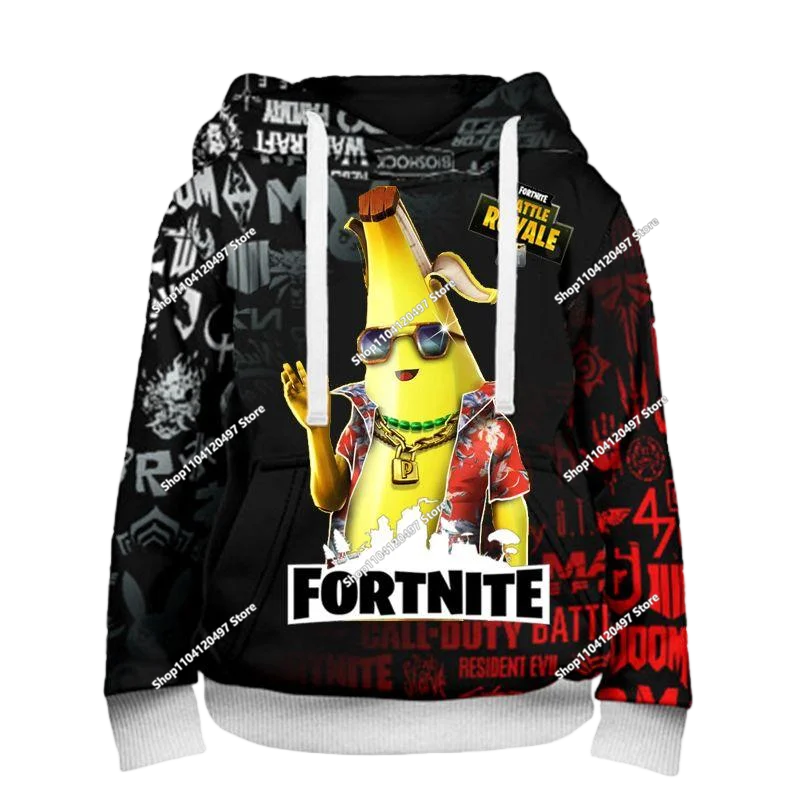 🔥 Fortnite Kinder Hoodie/T-Shirt – Bequeme Streetwear für Jungen & Mädchen