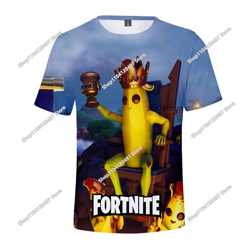🔥 Fortnite 3D Kinder T-Shirt – Battle Royale Hero Shirt für Jungen & Mädchen