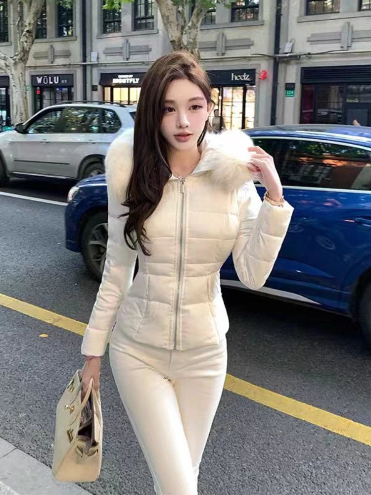 🖤Frankreich Casual Vintage Parka – Damen Kurzjacke mit Kapuze (Hepburn Chic)