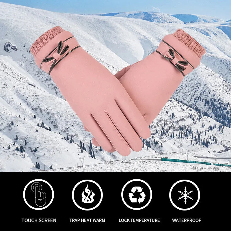 🧤 Damen Winter-Handschuhe – winddicht & warm gefüttert für Sport & Alltag❄️