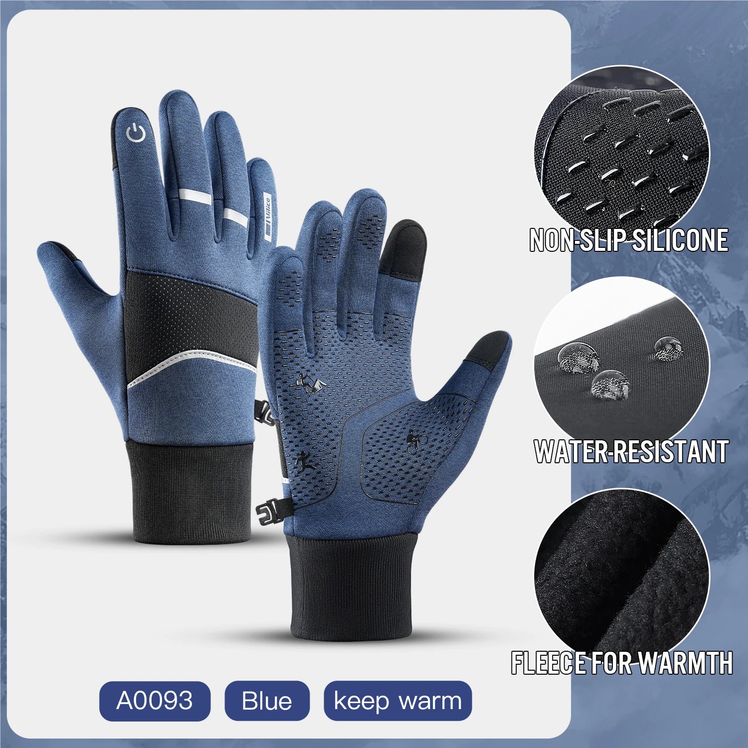 🧤 Unisex Touchscreen-Winterhandschuhe – Warme, rutschfeste Sporthandschuhe für Ski, Rad & Outdoor🏂
