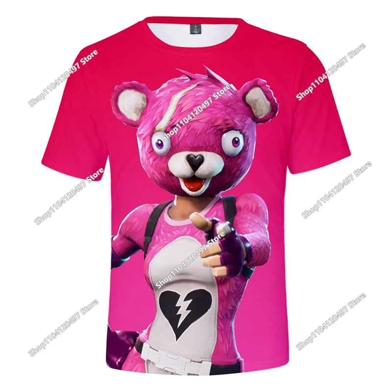 🔥 Fortnite 3D Kinder T-Shirt – Battle Royale Hero Shirt für Jungen & Mädchen
