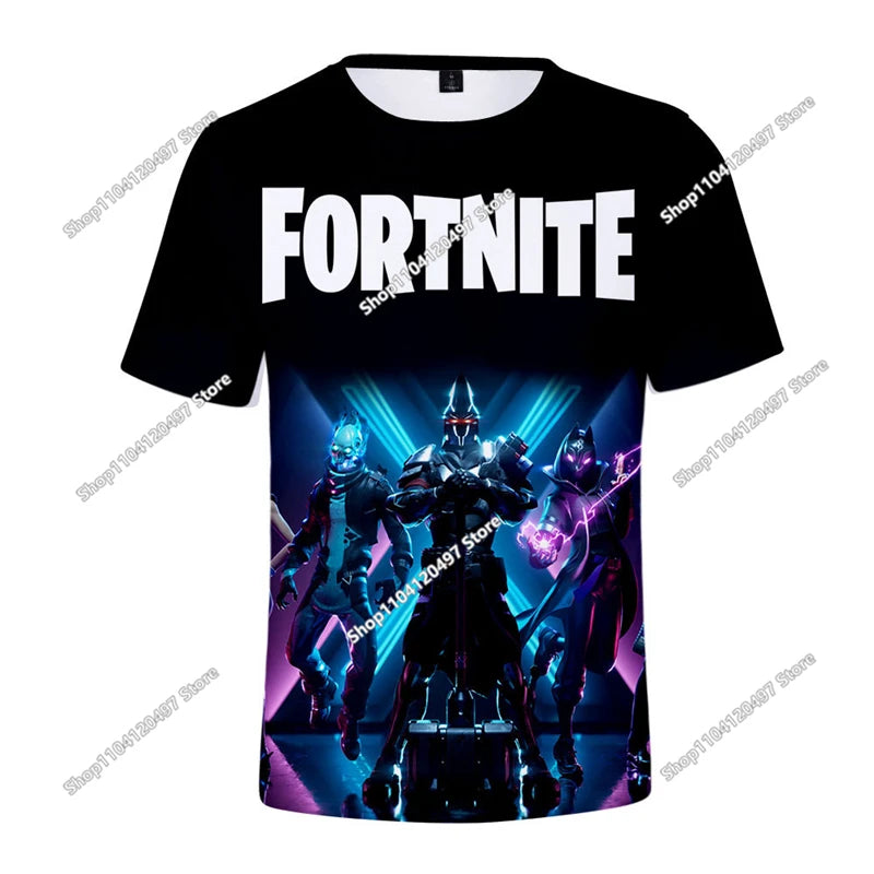 🔥 Fortnite 3D Kinder T-Shirt – Battle Royale Hero Shirt für Jungen & Mädchen