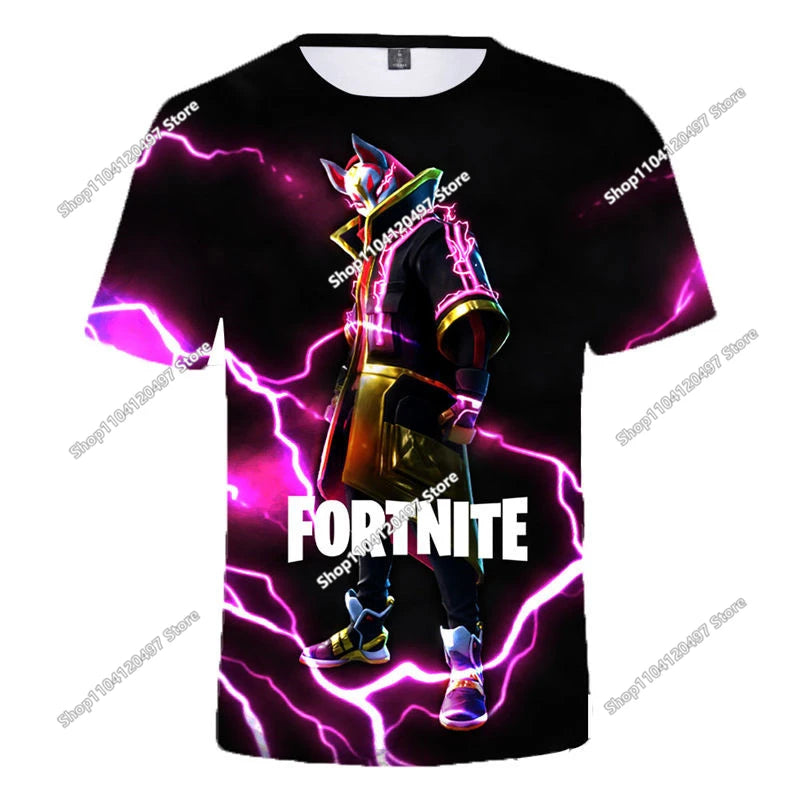 🔥 Fortnite 3D Kinder T-Shirt – Battle Royale Hero Shirt für Jungen & Mädchen