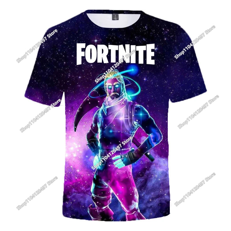 🔥 Fortnite 3D Kinder T-Shirt – Battle Royale Hero Shirt für Jungen & Mädchen