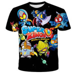 🦸‍♂️ SuperZings Kinder T-Shirt – Buntes Anime & Spiel Streetwear Shirt für Jungen & Mädchen