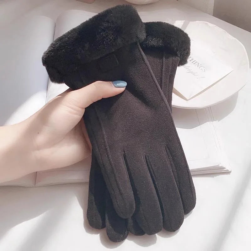 🧤 Thermisch gefütterte Winter-Fahrradhandschuhe für Damen