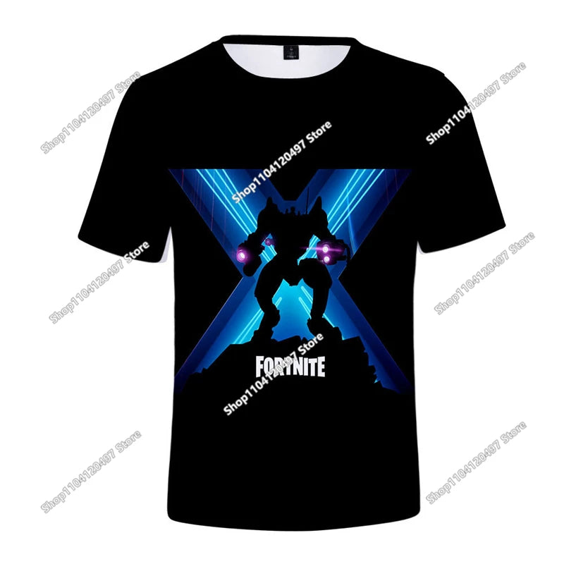 🔥 Fortnite 3D Kinder T-Shirt – Battle Royale Hero Shirt für Jungen & Mädchen