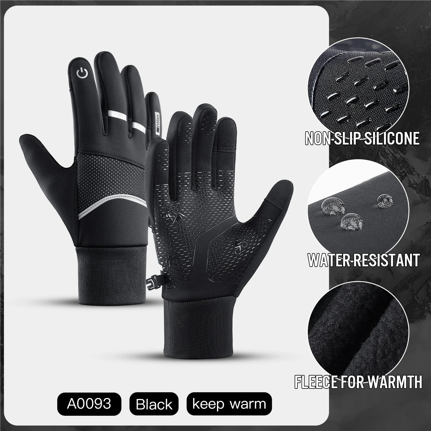🧤 Unisex Touchscreen-Winterhandschuhe – Warme, rutschfeste Sporthandschuhe für Ski, Rad & Outdoor🏂