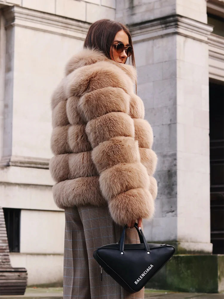 🔥Luxus Echtfell-Fuchspelz Wintermantel– (Premium)