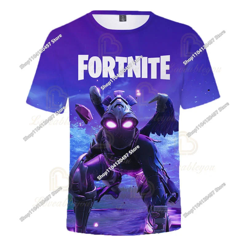 🔥 Fortnite 3D Kinder T-Shirt – Battle Royale Hero Shirt für Jungen & Mädchen