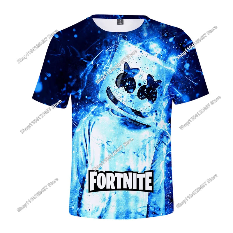 🔥 Fortnite 3D Kinder T-Shirt – Battle Royale Hero Shirt für Jungen & Mädchen