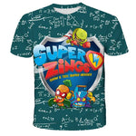 🦸‍♂️ SuperZings Kinder T-Shirt – Buntes Anime & Spiel Streetwear Shirt für Jungen & Mädchen