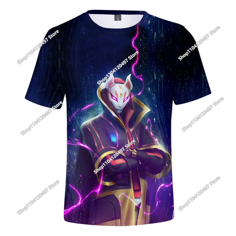 🔥 Fortnite 3D Kinder T-Shirt – Battle Royale Hero Shirt für Jungen & Mädchen