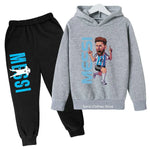 ⚽ Kinder Messi-Avatar Hoodie & Hose – 2-teilig