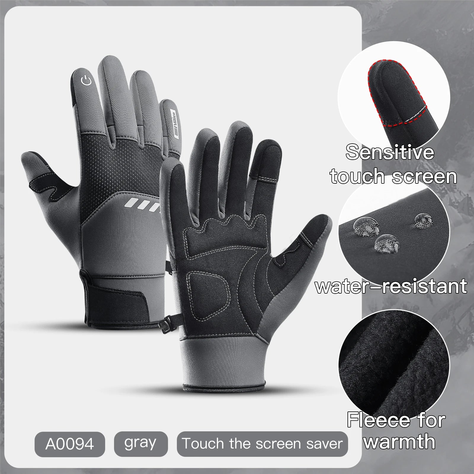🧤 Unisex Touchscreen-Winterhandschuhe – Warme, rutschfeste Sporthandschuhe für Ski, Rad & Outdoor🏂
