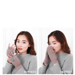 ❄️Plüsch Fingerlose Winterhandschuhe – warm, weich & klappbar für Damen