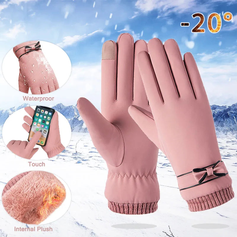 🧤 Damen Winter-Handschuhe – winddicht & warm gefüttert für Sport & Alltag❄️