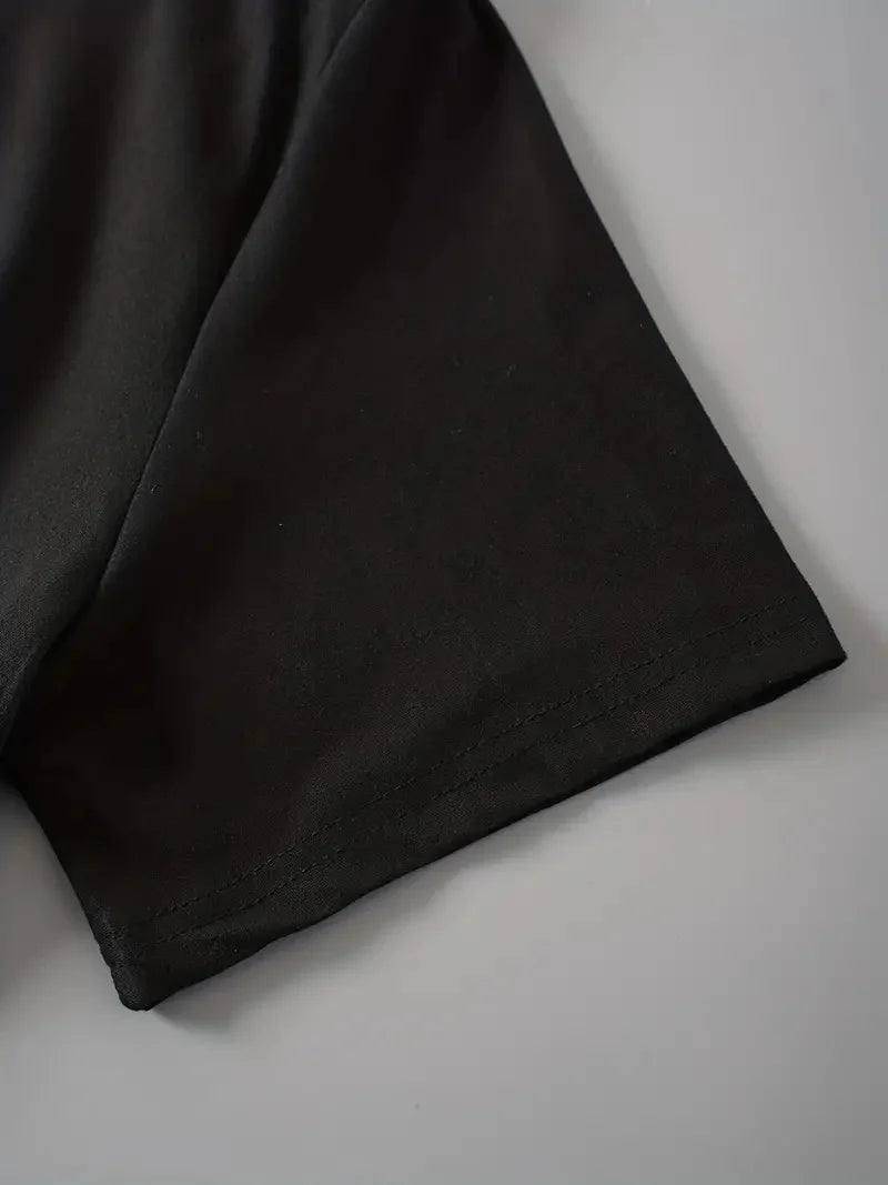 Damen Kurzarm T-Shirt mit süssem Cartoon-Print – Lässig & Alltagstauglich