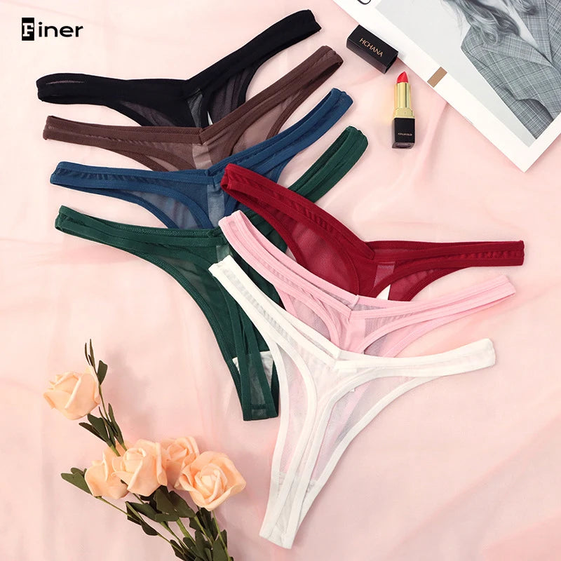 Mesh-Tangas – Damen Nahtlose - Weiche G-Strings mit T-Rücken